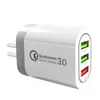 Adaptador de Alimentação AC carregador de parede EUA plug carregador rápido para iPad Tablet Samsung iPhone 3 portas USB QC3.0 plug 5V 4.8A