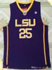 High School Montverde Academy Eagles Ben Simmons Jersey 20 Men Basketball LSU Tigers College 25 Simmons Jersey Sticthed White Yellow Purplew
