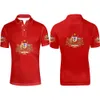 أستراليا شباب مجاني مخصص رقم اسم طباعة صورة أسود أبيض أزرق الشعار AUS Country Polo Shirt Nation Flag Discal