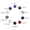 10 stks Natural Gemstone Roller Ball Flessen voor Essential Oil Parfum Hervulbare Crystal Roll on Bottle P219