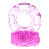 Wholesale Butterfly Silicone Cock Ring Jelly Vibrating Sex Penis Ring Delay Premature Ejaculation Lock Vibrator Sex Toys for Men