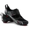 TIEBAO chaussures de cyclisme sur route en plein air chaussures de vélo de classe de filature Triple sangles compatibles avec les taquets SPD, SPD-SL LOOK-KEO