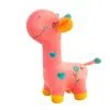 Jumbo dessin animé girafe en peluche jouet mignon animal cerf poupée oreiller pour enfants adultes cadeau décoration 39 pouces 100 cm DY50713