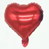 1000 stks 18 inch helium aluminium folie ballonnen 18 "hart vorm ballon voor bruiloft decor kerstdag levert 15 kleuren