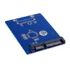 Freeshipping High Quality 2.5-inch Blue High-capacity high-power Serial mSATA to SATA Adapter