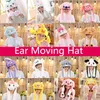 Party Hats Ear Moving Hat Kids Lovely Baby Cartoon Plush Cap Christmas Masquerade Carnival Caps birthday Hats Decoration Halloween hatsLT093