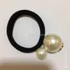 2.5CM Fashion big pearl hair ring head rope rubber band hairpins suit for bracelets elastic headdress jewelry vip gift