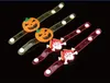 Christmas bracelet Santa Claus snowman flash glow wrist band 20g Led Rave Toy