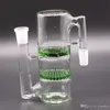 Recycler Honeycomb Ashcatcher 18mm Double Percolator Bong Ash Catchers Two Function Bubbler Pipes Hand Blown Oil Rigs Smoking Accessories