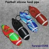 Portable Silicone Hand pipe Smoking Herb Cigarette Filter Holder pipes color football tobacco pipe