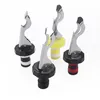 Red Wine Bottle Stopper Manual Press Beverage Bottle Stoppers Wine Stopper Silicone Stainless Steel Vacuum Sealed NO371