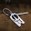 Stainless Steel Folding Scissors Mini Convenience Travel Silver Tailor Scissors Household Hand Tools2511824