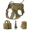 Tactische Militaire Dog Apparel Vest Harnas Set met Pouch Molle Pet Kleding Jas Verstelbare Grote Honden Patrol Apparatuur 1000D Nylon