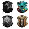 Män Kvinnor 3D Designer Leaf Face Mask Cover Magic Cap Scarves Outdoor Cycling Head Scarf Snood Neck Tube Headwear Wrap Headband Bandana