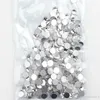 SS3-SS50 Crystal White Flat Back Rhinestone nail Decoration 3D Charm Diamond Stone Glitter Beads Nails Stones Accessories