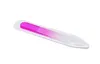 3.5" /9CM Glass Nail Files with plastic sleeve Durable Crystal File Nail Buffer Nail Care Colorful