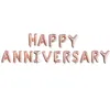 16inch HAPPY ANNIVERSARY Letter Foil Balloons Aluminum Balloon Anniversary Memorial Day Party Supplies Fast Shipping