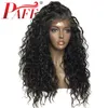 PAFF Silk Base Lace Front Human Hair Wigs with Baby Hair Glueless Curly Silk Top Lace Front Wig for Women Remy Hair