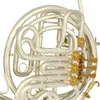 Brand New French Horn BB / F Sliver Plated Gold 4 Klucze Profesjonalne instrumenty muzyczne z CSAE Akcesoria Darmowa wysyłka