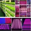 Livraison gratuite 25pcs LED élèvent la lumière T8 Tubes de lumière de plante intégrés en forme de V Spectre complet pour les plantes médicales et la couleur rose des fruits de floraison