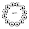 Stainless Steel Male Cockrings Cock Bondage Restraint Penile Beads Ring Lock Adult Game Sex Toy for Men Gay