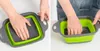 Kök Foldbar Frukt Vegetabilisk Tvättkorg Strainer Portable Silicone Colander Fällbar Drainer med handtag Köksredskap