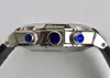 Montre de Luxe Timing Function 직경 : 42mm 톱니 모양의 시계 반지 7750 자동 이동 시계 가죽 밴드 남성 감시