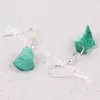 10Pairs 10-25mm 자유형 염색 컬러 브라질 마노 Druzy Geode 귀걸이 Raw Rough Drusy Quartz 크리스탈 클러스터 Dangle Statement Earrings