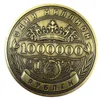 Памятная монета миллионов российских рублей с тиснением двустороннего значка искусства вызовы значок монеты золотая монета коллекционируемый дом