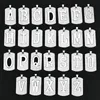 26 Charms Letters Pendant alfabeto A-Z DHL Shipping intitial DIY aço inoxidável para separável Chaveiro colar pingentes de fazer jóias