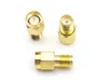 100 st Gold Plate Connector SMA Male Plug to SMA Male RF Adapter