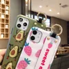 아이폰 6S 7 8 X XR XS 11 Pro Max Matte Couple Drop 보호 케이스에 대한 패션 손목 밴드 전화 케이스