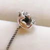 2019 NYA 925 Sterling Silver Sparkling Monkey Charm Pärl med CZ passar Europeiska Pandora Style Jewelry Armband Necklace2569