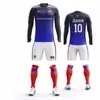 Jersey Football France Jersey Chandal Futbol Uniforme da calcio da uomo Camicia sportiva personalizzata Tuta da calcio professionale per allenamento della squadra