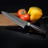 Coltello da Chef forgiata Handmade in acciaio inox professionale Sharp Anti-Stick Cleaver Knife Utility Santoku affettare di sbucciatura di verdure Ebony Handle