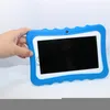 Nieuw kindermerk tablet pc 7 inch quad core kinderen tablet Android 4.4 Allwinner A33 Google Player WiFi Big Speaker Protective Cover