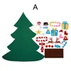 DIY Felt Christmas Tree Set with 26 Removable Ornaments Xmas Hand Craft Decorations For Home Decoration 3ft