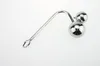 High Quality Stainless Steel Anal Plugs Hooks 2 Size Double ball can be replaced Fetish Chastity Sex Bondage GAY SM Game Butt Plug