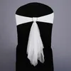 Muslin Chair Sashes Stretch Band with Heart Buckle Wedding Decor Party Decoration