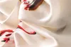 Pure Silk Scarf Hijab Women Soft White Foulards Shawls Plus Size Hijab Scarves 180cm 90 cm SFN083263V