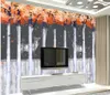 Personalizzati murales 3D carta da parati Photo carte da parati moderna semplice foresta cervi murale sfondo soggiorno carta da parati per le pareti 3d