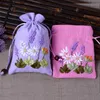 DIY Craft Party Favors Packaging Gifts Bags Handmade Burlap Jute Jewelry Pouches Wedding Candy Holder Bag Pouch