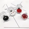 3 färger smycken paketlådor ringhållare örhänge display box plast transparent bröllopsförpackning förvaring box arrangör