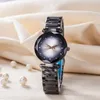 Popular Fashion Women Girl Crystal style Metal steel band quartz wrist watch Di04254W