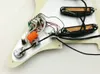 St Style Guitar Pickups SSS Humbucker Pickups Zebra Guitar PickGuard Wiring Lämplig för STR -gitarr9044126