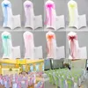 Organza Chair Sash Bow For Cover Banquet Wedding Party Event Chrismas Decoration Sheer Organza Fabric Chair Covers Sashes 18*275cm XD19884