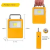 Portable LED Rechargeable Work Light Solar Outdoor Work Emergency Lamps 10W Flood Lights for Emergency Use Camping Hiking Fishin