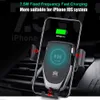 Caricabatterie wireless per auto da 10 W Qi Fast Charge Car Mount Supporto per telefono con presa d'aria per iPhone Samsung Tutti i dispositivi con scatola al dettaglio