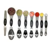 Acier inoxydable 8pcSet outils de mesure cuillères outils de mesure de cuisine magnétique à double end pour le riz de riz en sucre salin DHL6418452