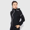 Löpande set Sweat Lose Weight Fitness Jogging Bastu Suit Women PVC Sport Hoodies Zipper Coat Pants Set Sweating Suits For Workou318d